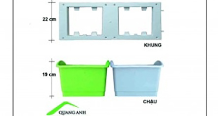 Modul trồng rau tường đứng Garden wall 03 Modul trồng rau tường đứng Garden wall 03