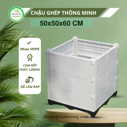 Chậu ghép trồng rau KT 50x50x60