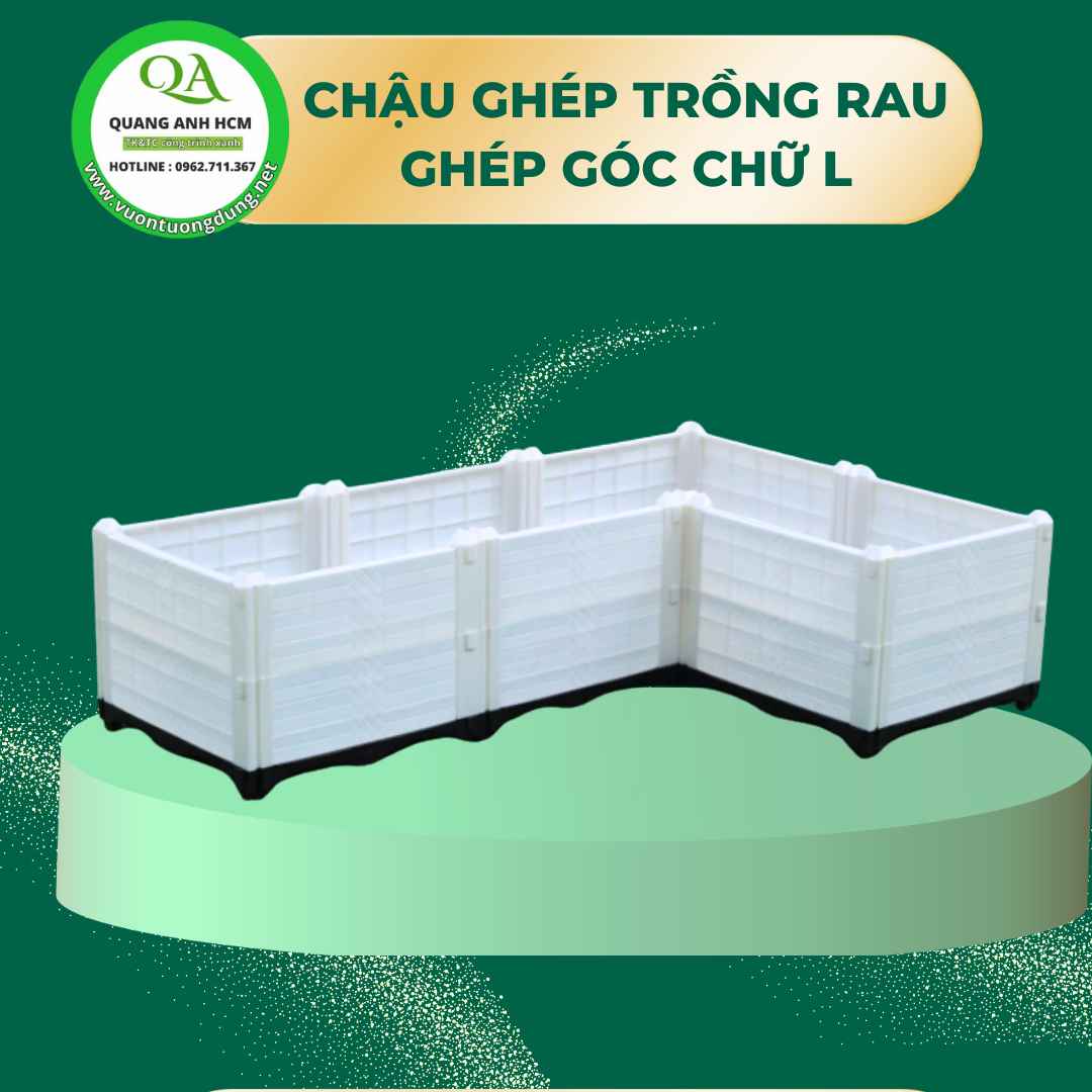 chậu ghép góc chữ L