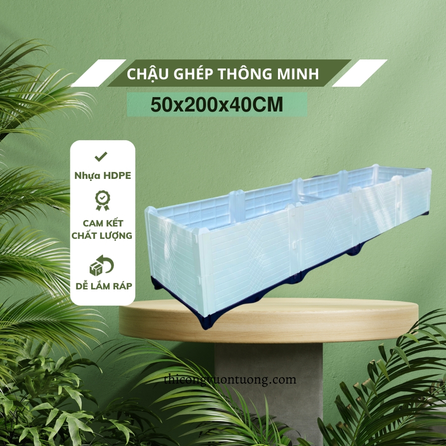 chậu ghép trồng rau thông minh