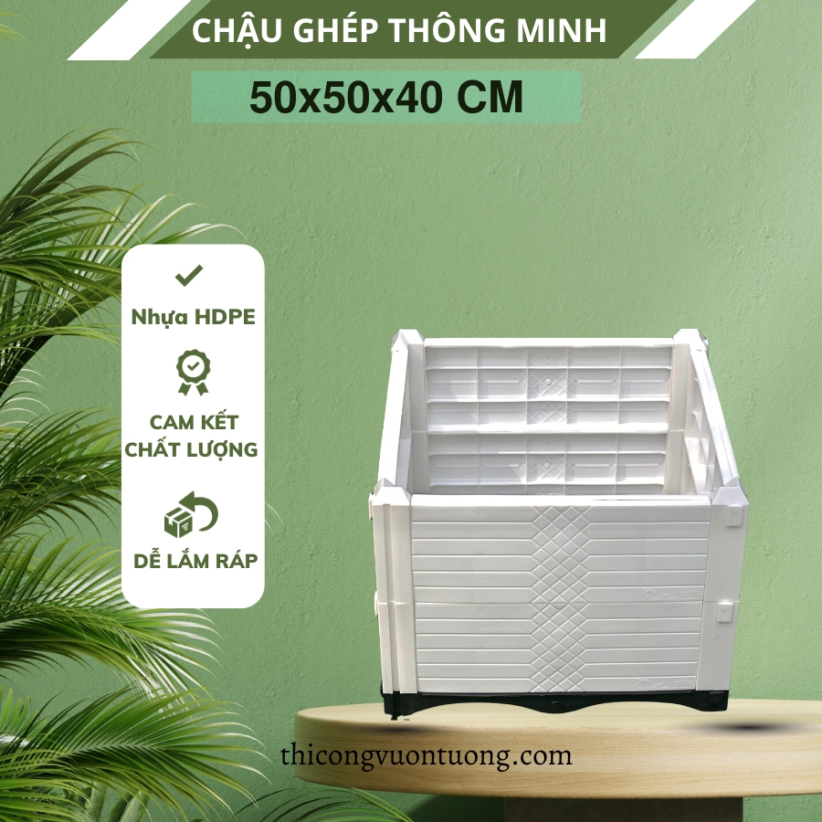 chậu ghép trồng rau thông minh