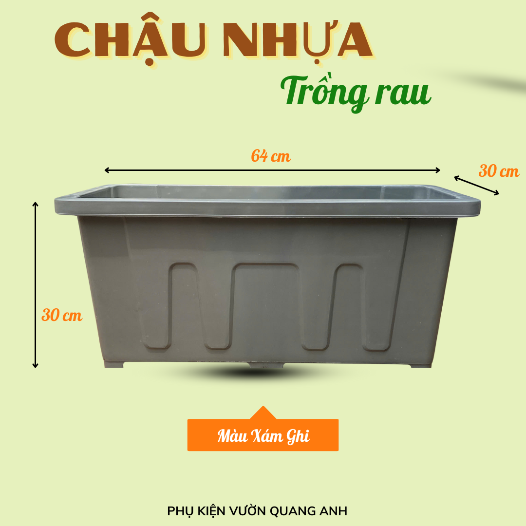 chậu nhựa trồng rau