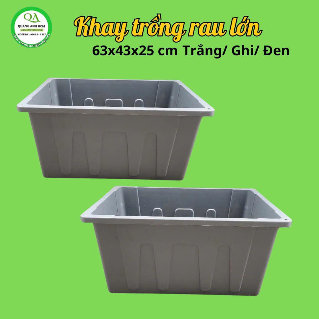 chậu trồng rau 63x43x25 cm 