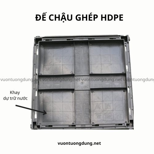 đế chậu ghép hdpe