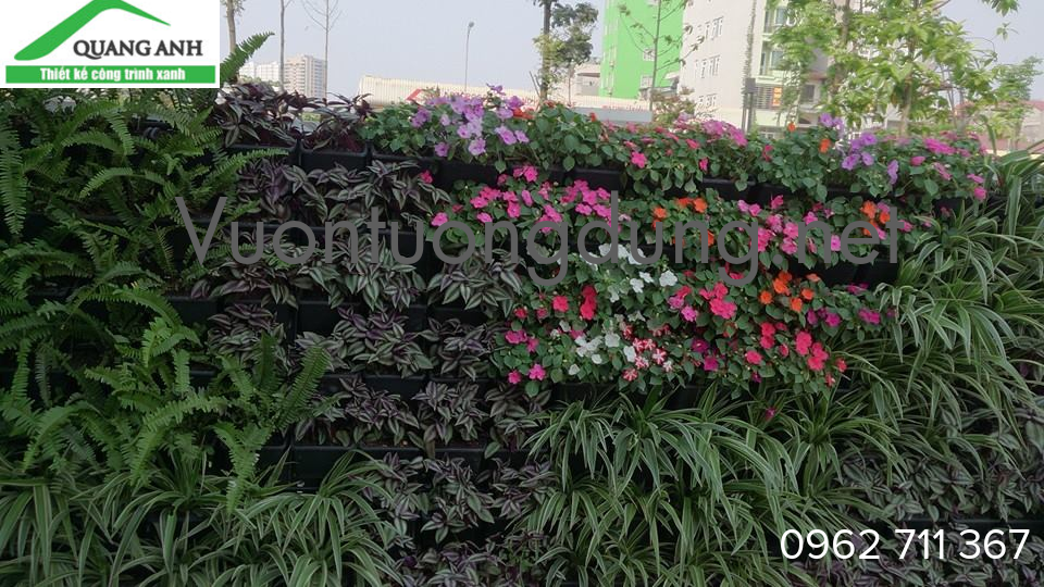 mô hình vườn tường đứng công ty Quang Anh HCM đã thi công