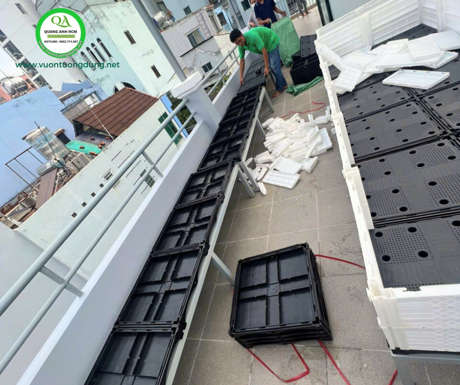 chậu ghép HDPE