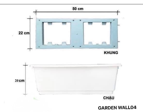 Thông số kỹ thuật của modul vườn tường đứng QA04