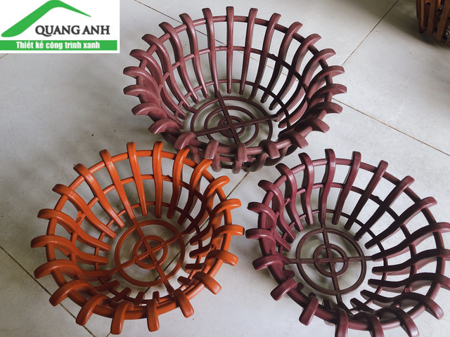 Chậu nhựa giả gỗ trồng lan Quang Anh HCM