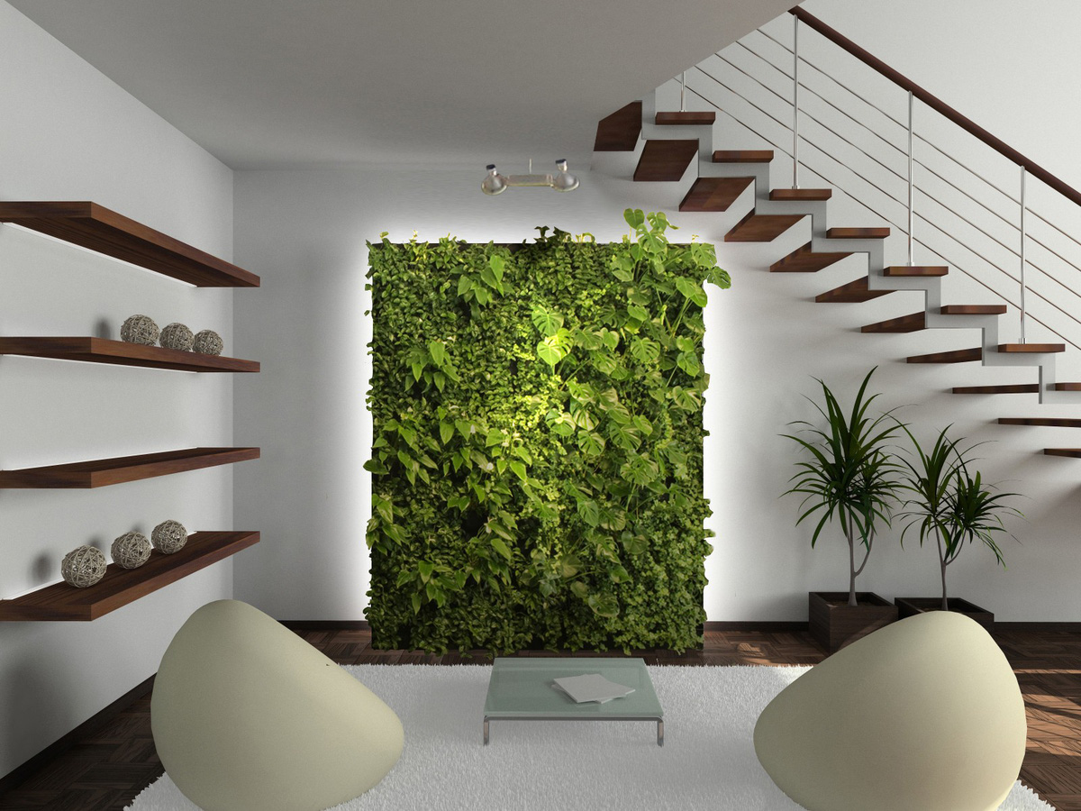 Phòng khách của bạn sẽ thật nổi bật với cách trang trí có vườn tường đứng.