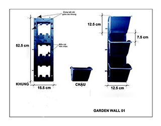 giá modul vườn tường 