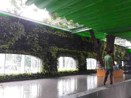 Thi công vườn đứng tại cafe phố - Hoàng Minh Giám - Phú Nhuận
