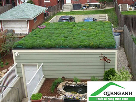 Ứng dụng tấm thoát nước plastic cell (vỉ thoát nước toàn phần) khi làm vườn trên mái